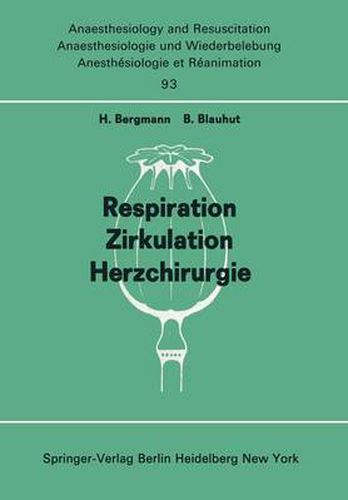 Cover image for Respiration Zirkulation Herzchirurgie