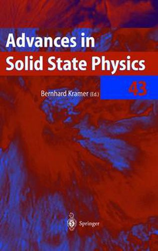 Cover image for Advances in Solid State Physics