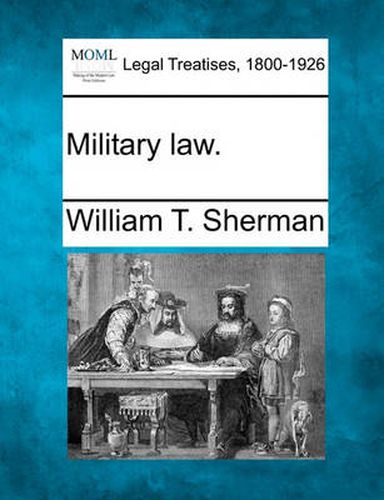 Cover image for Military Law.