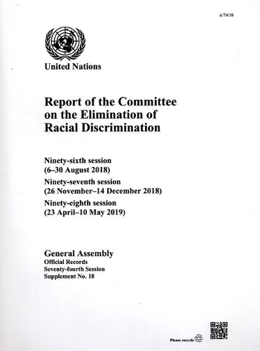 Report of the Committee on the Elimination of Racial Discrimination