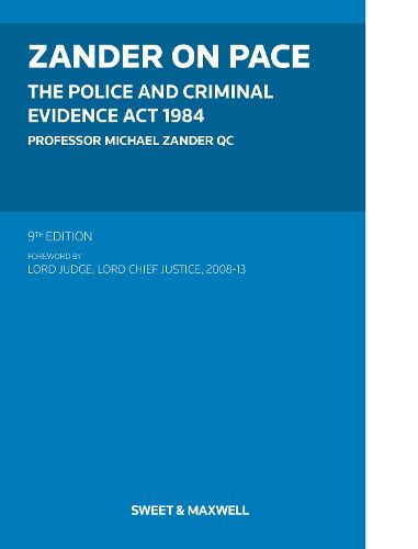 Cover image for Zander on PACE: Police and Criminal Evidence Act 1984, The