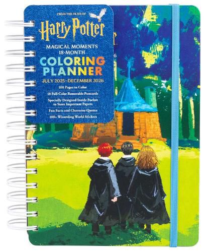 Cover image for 2026 Harry Potter Magical Moments 18-Month Coloring Planner