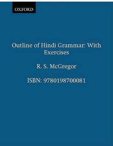 Cover image for Outline of Hindi Grammar