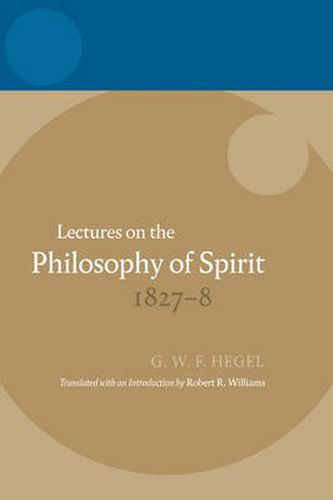 Cover image for Lectures on the Philosophy of Spirit 1827-8