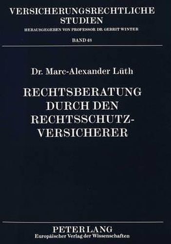 Cover image for Rechtsberatung Durch Den Rechtsschutzversicherer