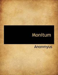 Cover image for Monitum