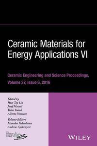 Cover image for Ceramic Materials for Energy Applications VI, Volume 37, Issue 6