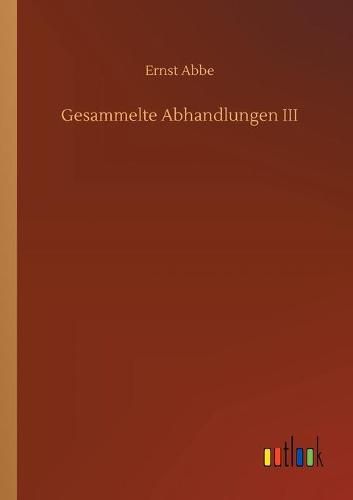 Cover image for Gesammelte Abhandlungen III