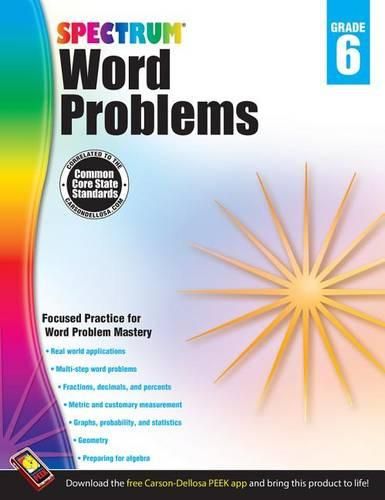 Cover image for Word Problems, Grade 6