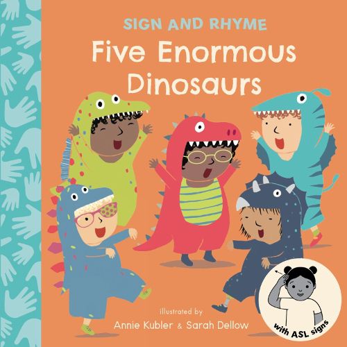 Cover image for Five Enormous Dinosaurs ASL