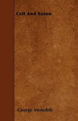Cover image for Celt And Saxon