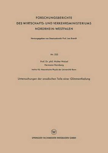 Cover image for Untersuchungen Der Anodischen Teile Einer Glimmentladung