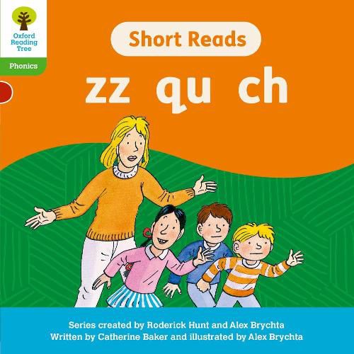 Cover image for Oxford Reading Tree: Floppy's Phonics Decoding Practice: Oxford Level 2: Short Reads: zz qu ch