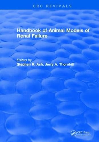Cover image for CRC Handbook of Animal Models of Renal Failure