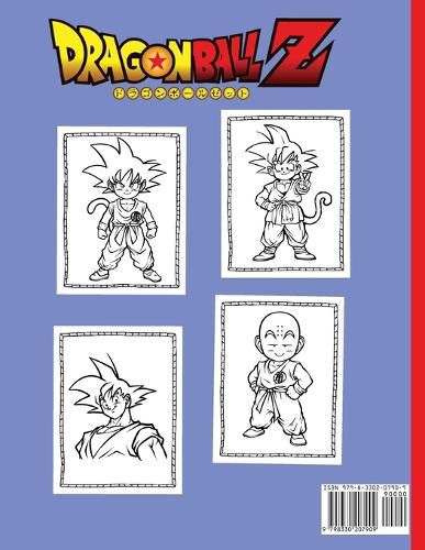 Cover image for dragon ball z coloring book for kids