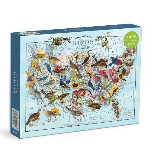 Cover image for Wendy Gold State Birds 1000 Piece Puzzle