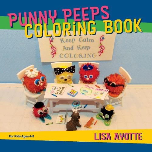 Cover image for Punny Peeps Coloring Book: For Kids Ages 4-8