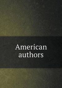 Cover image for American authors