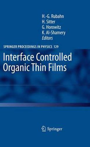 Cover image for Interface Controlled Organic Thin Films