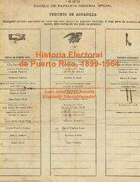 Cover image for Elecciones en Puerto Rico, 1899-1964