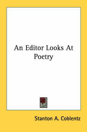 Cover image for An Editor Looks at Poetry