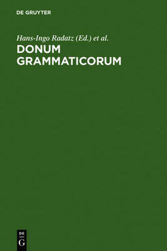 Cover image for Donum Grammaticorum: Festschrift Fur Harro Stammerjohann