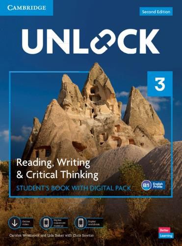 Cover image for Unlock Level 3 Reading, Writing and Critical Thinking Student's Book with Digital Pack