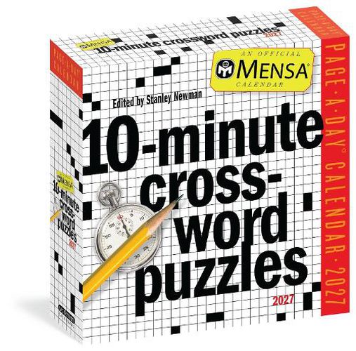Cover image for Mensa 10-Minute Crossword Puzzles Page-A-Day (R) Calendar 2027