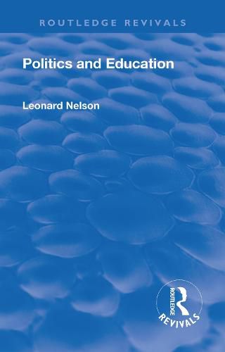 Cover image for Politics and Education