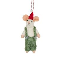 Cover image for Miles Mouse in Overalls Felt Decoration