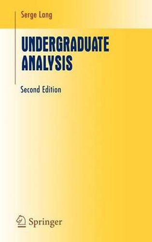 Cover image for Undergraduate Analysis