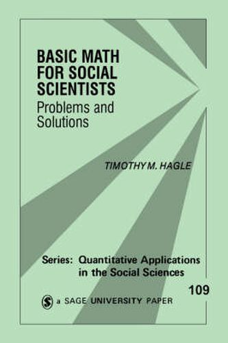 Cover image for Basic Math for Social Scientists: Problems and Solutions