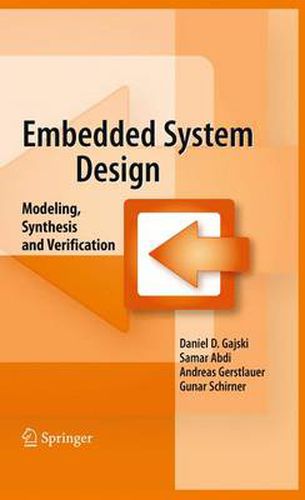 Cover image for Embedded System Design: Modeling, Synthesis and Verification