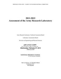 Cover image for 2011-2012 Assessment of the Army Research Laboratory