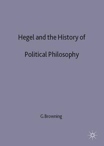 Hegel and the History of Political Philosophy