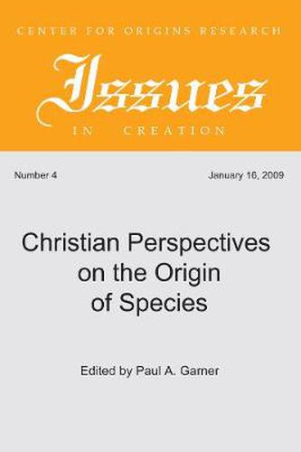 Cover image for Christian Perspectives on the Origin of Species