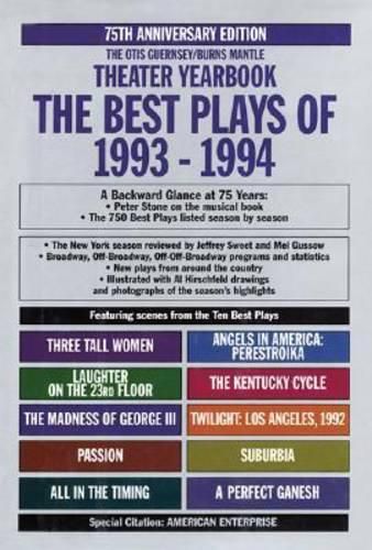 Cover image for The Best Plays of 1993-1994