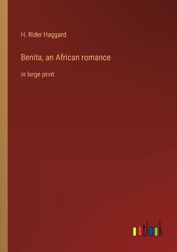 Cover image for Benita, an African romance