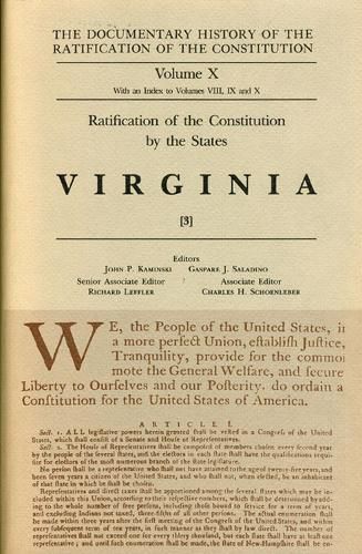 Cover image for Ratification by the States Virginia Vol 3