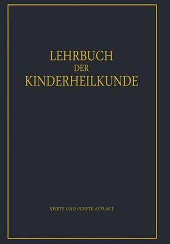 Cover image for Lehrbuch der Kinderheilkunde