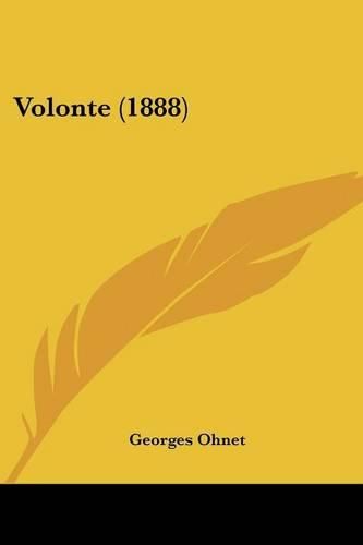 Cover image for Volonte (1888)