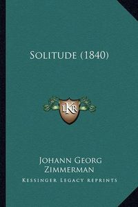 Cover image for Solitude (1840)