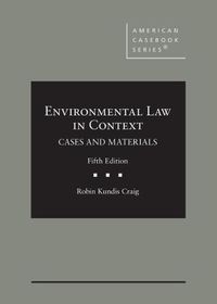 Cover image for Environmental Law in Context: Cases and Materials, CasebookPlus