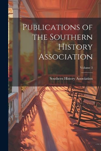 Cover image for Publications of the Southern History Association; Volume 3