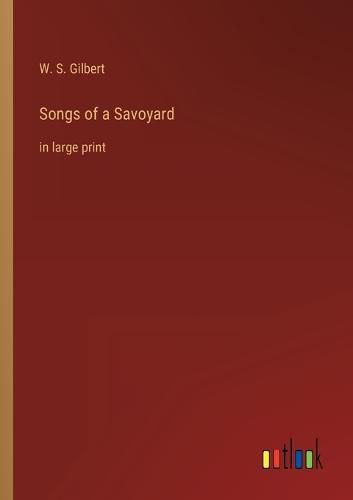 Cover image for Songs of a Savoyard