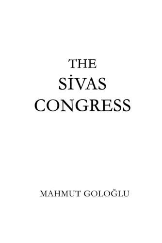 Cover image for The Sivas Congress