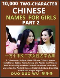 Cover image for Learn Mandarin Chinese Two-Character Chinese Names for Girls (Part 2)
