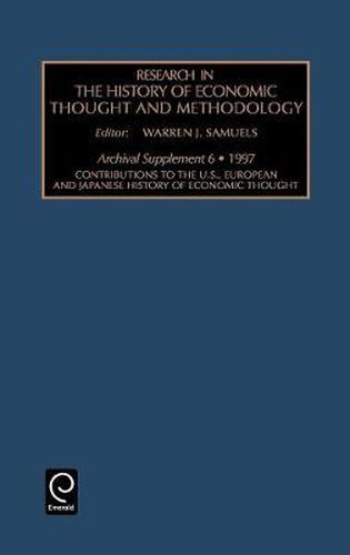 Cover image for Contributions to the U.S., European and Japanese History of Economic Thought