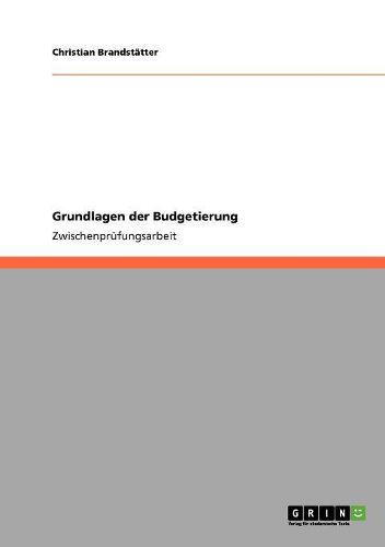 Cover image for Grundlagen Der Budgetierung