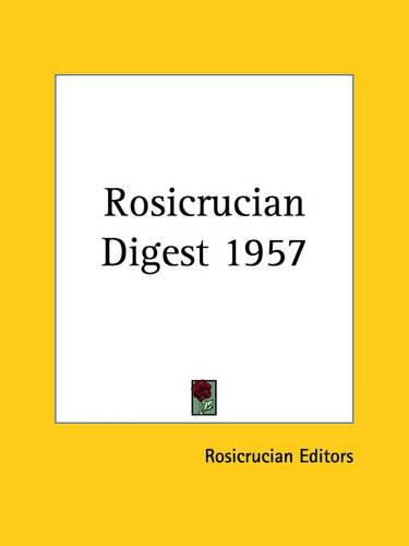 Cover image for Rosicrucian Digest 1957